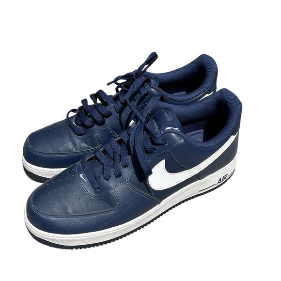 Nike Airforce 1 Low Midnight Navy & White 2016 Leather Men’s Size 9.5 Sneakers.